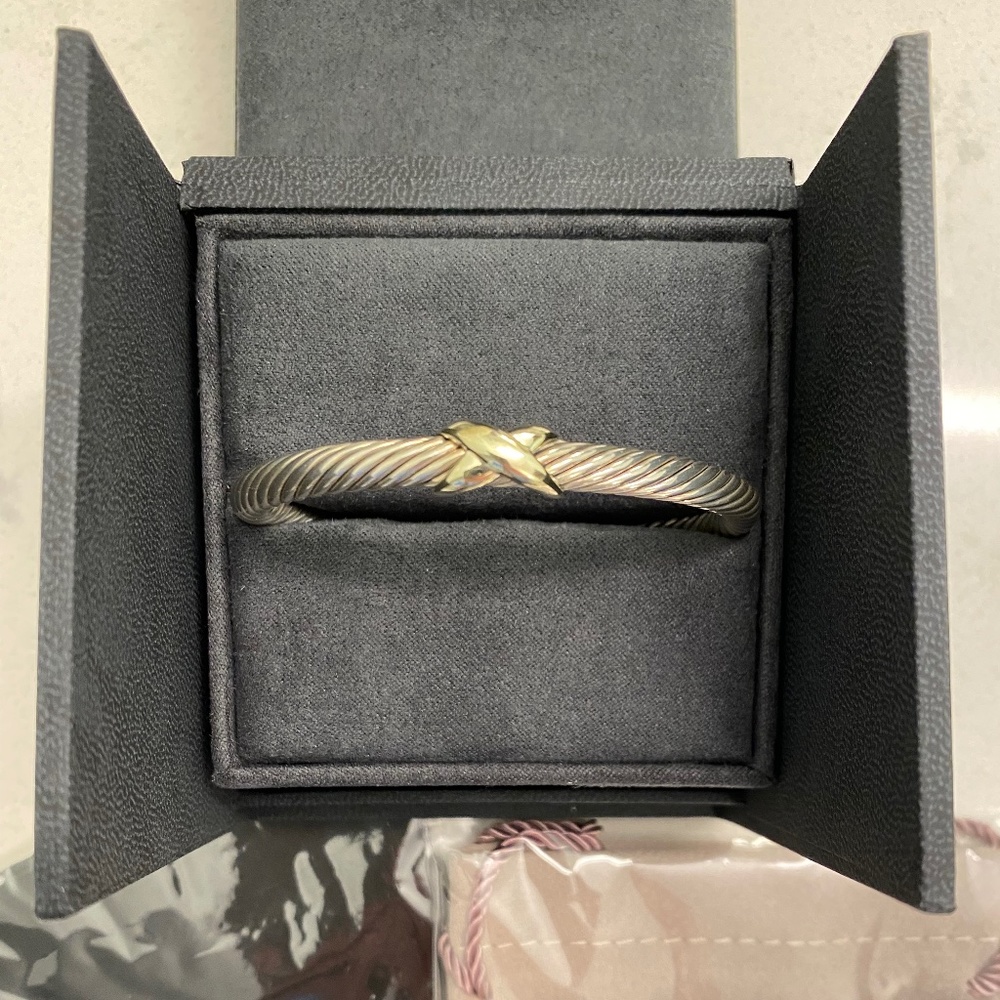 David Yurman 5mm X Station Cable Bracelet - Medium